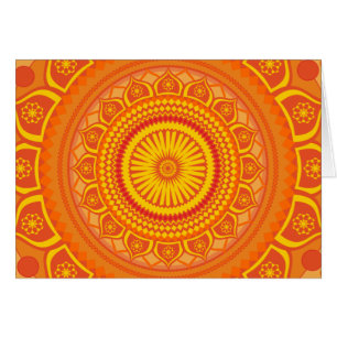 Indian mandala Orange
