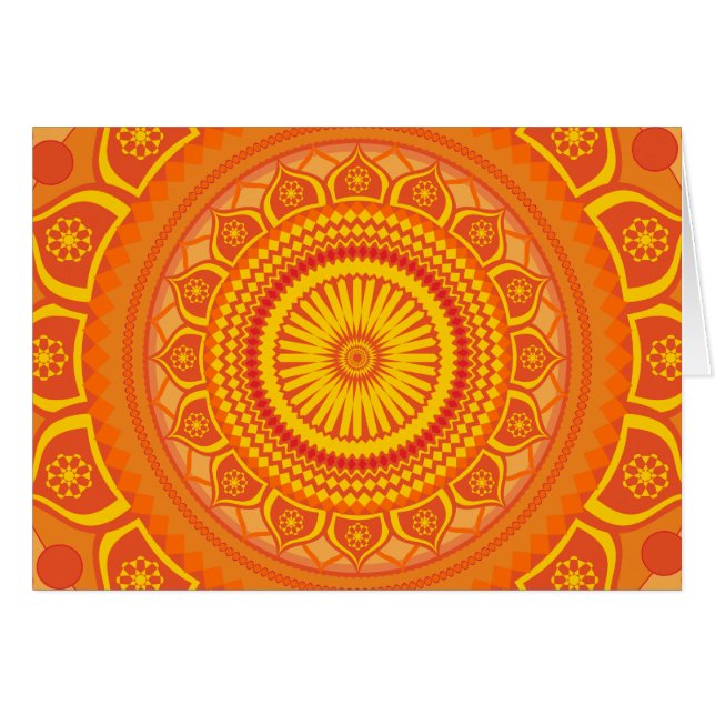 Indian mandala Orange (Front Horizontal)
