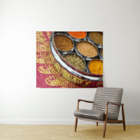 Indian Masala Dabba Spice Tin Restaurant Wall Art