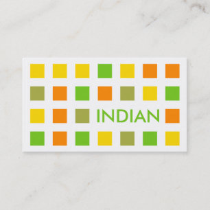 INDIAN (mod squares) Business Card