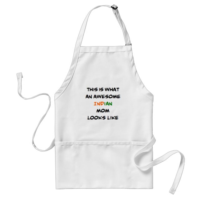 indian mom, awesome standard apron (Front)