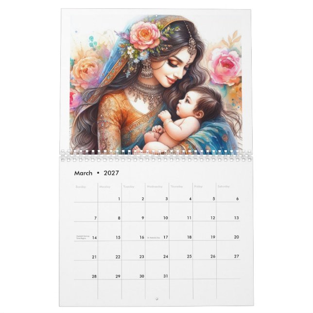 Indian Moms Calendar (Mar 2027)