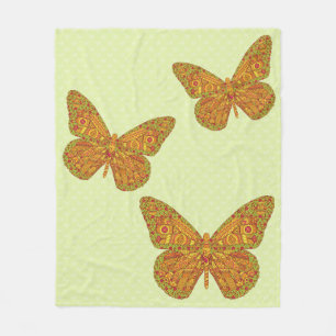 Indian Monarch Fleece Blanket