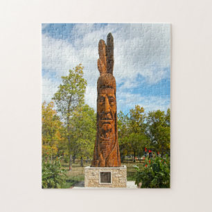 Indian Monument Winniepeg Canada. Jigsaw Puzzle