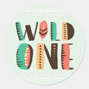 Indian Native American African Thank You Classic Round Sticker