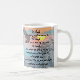 Indian, Native American Eagle Prayer Mug. Coffee Mug