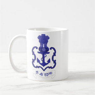 Indian Navy crest, India Coffee Mug