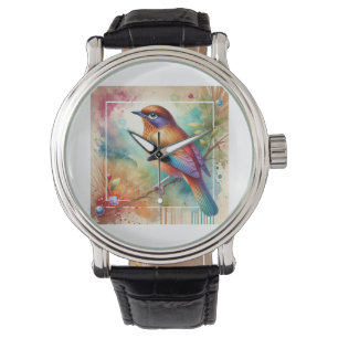 Indian nightingale 030924AREF139 - Watercolor Watch
