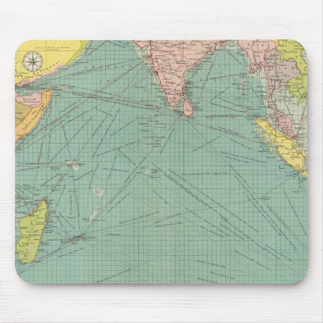 Indian Ocean 3 Mouse Mat (Front)