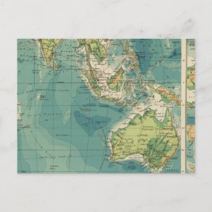 Indian Ocean cables, wireless stations Postcard