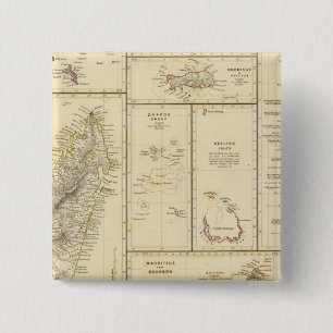 Indian Ocean Islands 15 Cm Square Badge
