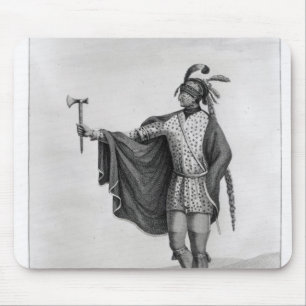 Indian of the Nation of Kaskaskia Mouse Mat