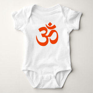 Indian Om Symbol Baby Bodysuit