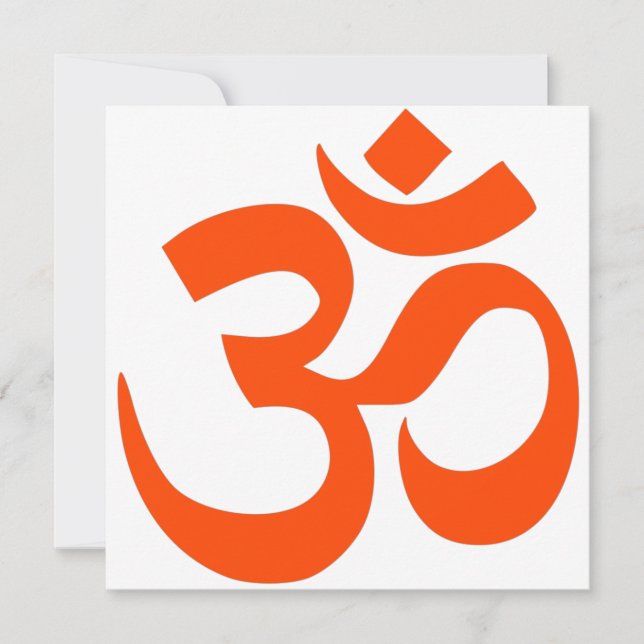 Indian Om Symbol Card (Front)