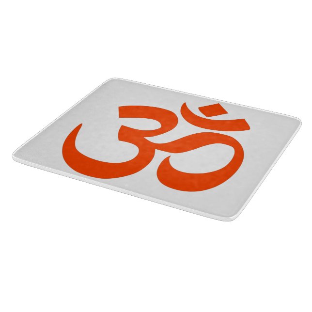 Indian Om Symbol Cutting Board (Corner)