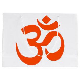 Indian Om Symbol Large Gift Bag