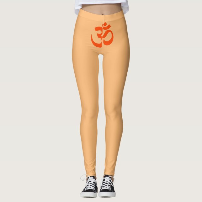 Indian Om Symbol Leggings (Front)