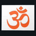 Indian Om Symbol Notepad<br><div class="desc">This design features the Om (or Aum), which represents a sacred sound and a spiritual symbol in Indian religions. The Om signifies the essence of ultimate reality, consciousness or Atman. It is part of the iconography found in ancient and medieval manuscripts, temples, monasteries and spiritual retreats in Hinduism, Buddhism and...</div>