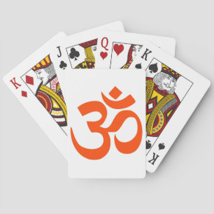 Indian Om Symbol Playing Cards