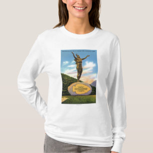 Indian on the Trail Statue at Mohawk Park View T-Shirt