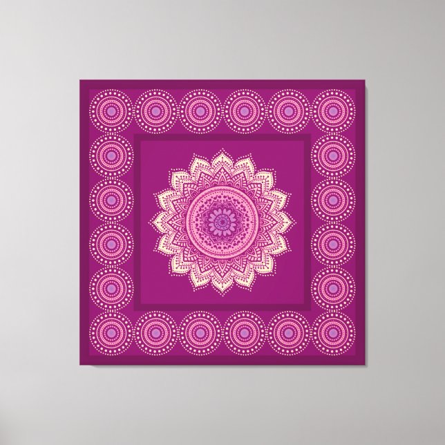 Indian ornament canvas print (Front)