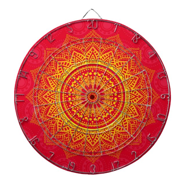 Indian ornament dartboard (Front)