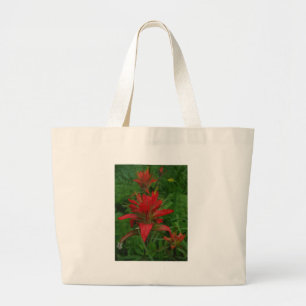Indian paint brush large tote bag