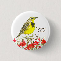 Indian Paintbrush Meadowlark State Bird of Wyoming