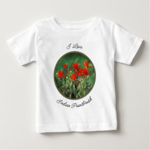 Indian Paintbrush Painting - Original Flower Art Baby T-Shirt