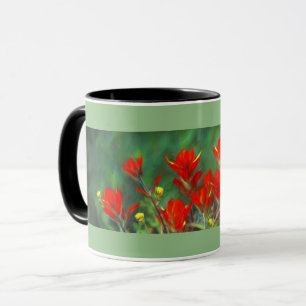 Indian Paintbrush Painting - Original Flower Art Mug