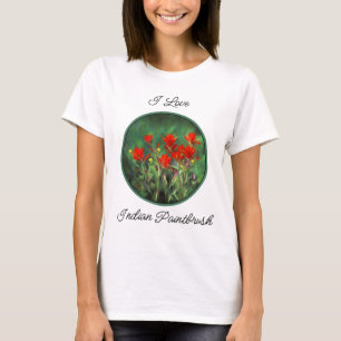 Indian Paintbrush Painting - Original Flower Art T-Shirt