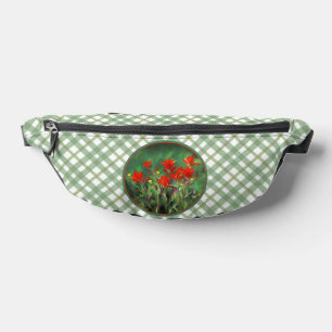 Indian Paintbrush Painting Original Wildflower Art Bum Bags