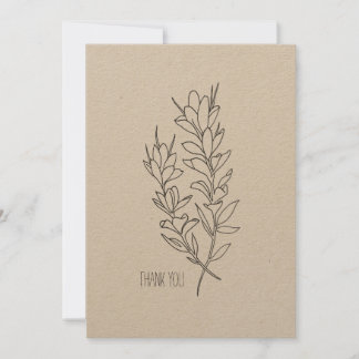 Indian Paintbrush Thank You Card