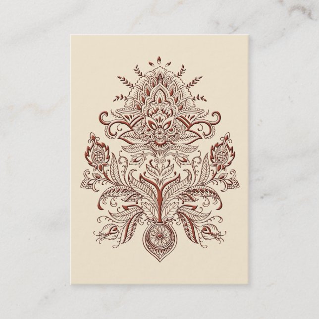 Indian Paisley - Business Card (Front)