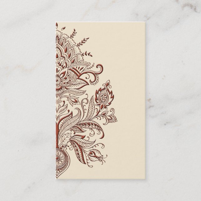 Indian Paisley - Business Card (Front)