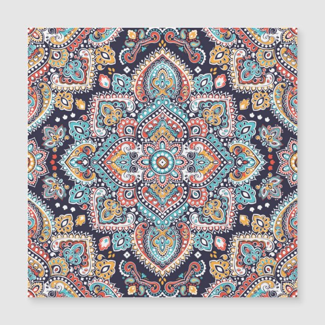 Indian Paisley: Ethnic Mandala Pattern (Front)