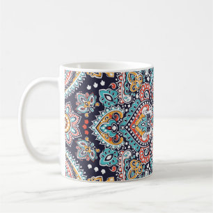 Indian Paisley: Ethnic Mandala Pattern Coffee Mug