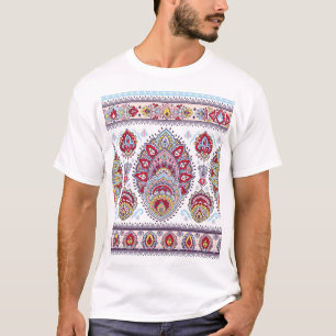 Indian paisley floral, ethnic medallion. T-Shirt