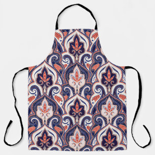 Indian Paisley: Floral Medallion Seamless. Apron
