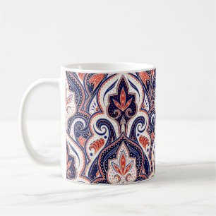 Indian Paisley: Floral Medallion Seamless. Coffee Mug