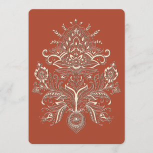 Indian Paisley - Invitation Card