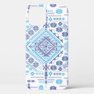 Indian paisley rug, ethnic mandala pattern. iPhone 12 case