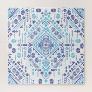 Indian paisley rug, ethnic mandala pattern. jigsaw puzzle