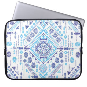 Indian paisley rug, ethnic mandala pattern. laptop sleeve