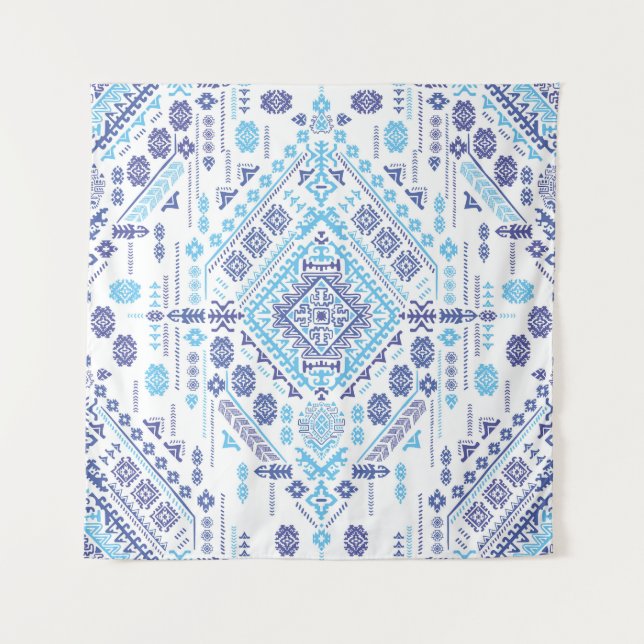 Indian paisley rug, ethnic mandala pattern. tapestry (Front)