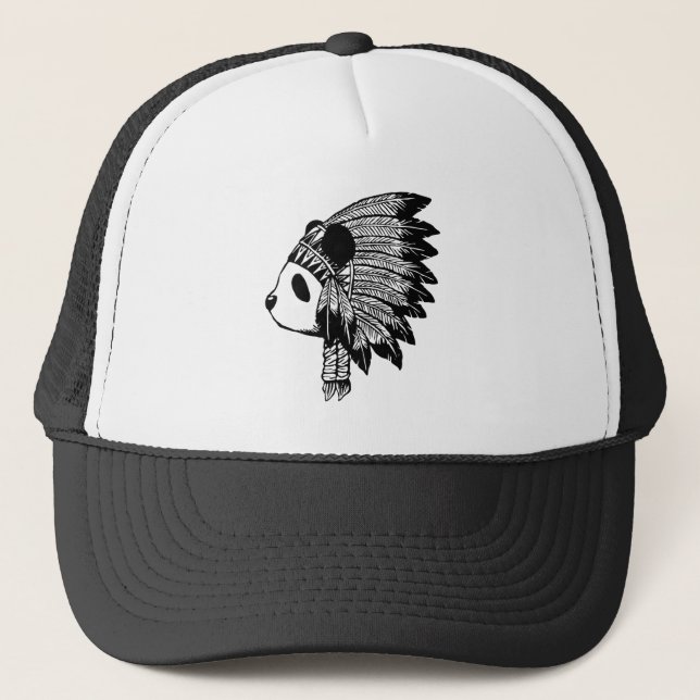 Indian panda trucker hat (Front)