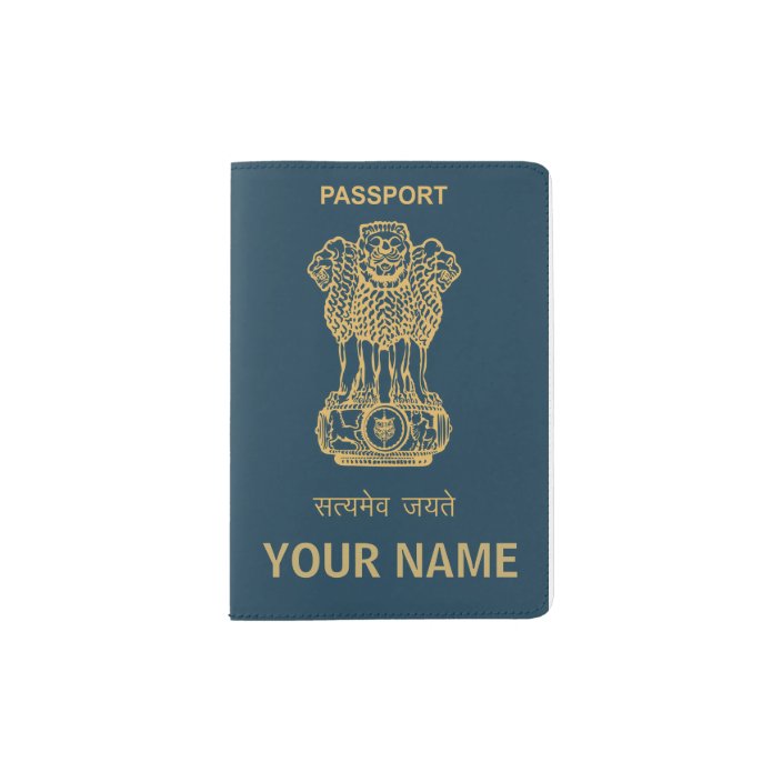 Indian Passport Personalised Passport Cover Zazzle.co.uk