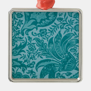 Indian Pattern (by William Morris) Ceramic Ornamen Metal Tree Decoration