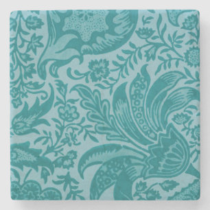 Indian Pattern (by William Morris) Stone Coaster
