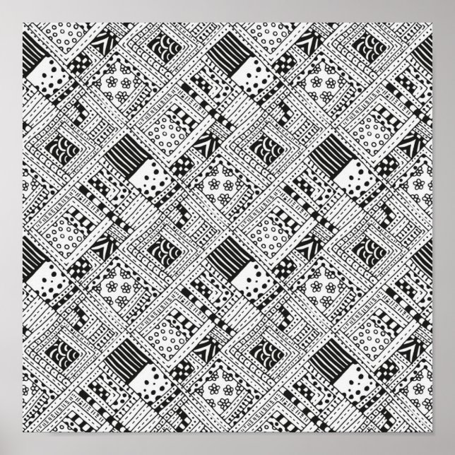 Indian Pattern Doodle 2 Poster (Front)